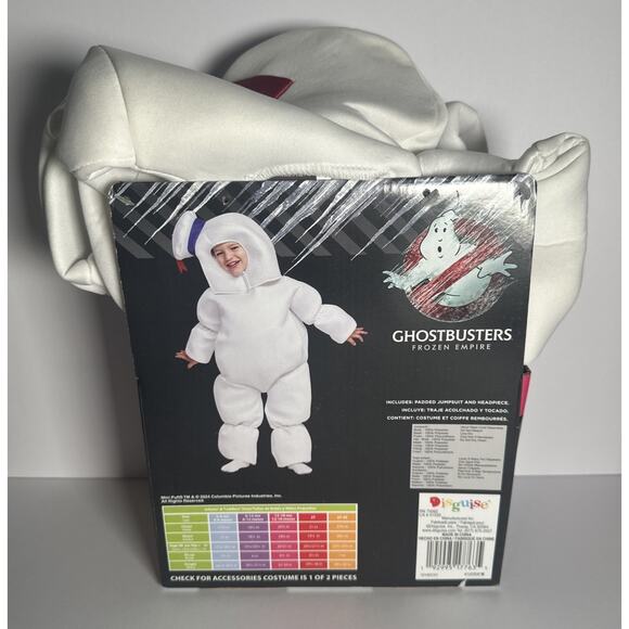 GHOSTBUSTERS~MIN STAY PUFT MARSHMALLOW~CHILD'S COSTUME~NEW/BOX~12-18 MONTHS - Picture 2 of 4